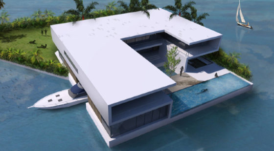 Un surprenant projet de villas flottantes à Miami! 